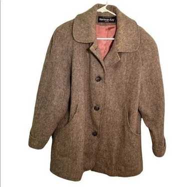 Vintage Herman Kay Wool Peacoat Gray