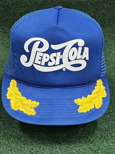 Pepsi × Trucker Hat × Vintage 90s Pepsi Cola Gold 