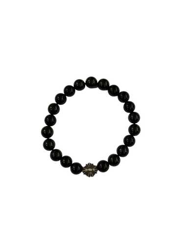 Chrome Hearts 4Mm Bead Bracelet Silver/Black Used Grade B