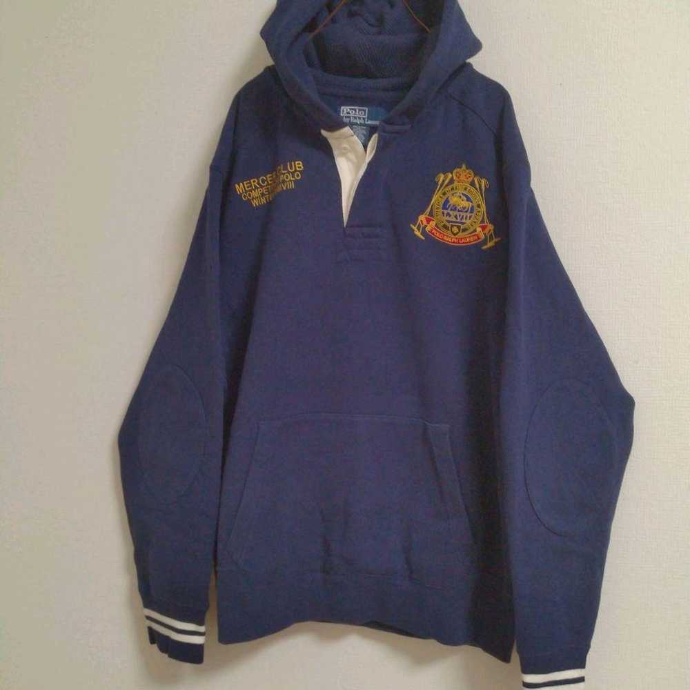 Polo Ralph Lauren 90s POLOTEAM Pullover Hoodie - image 7