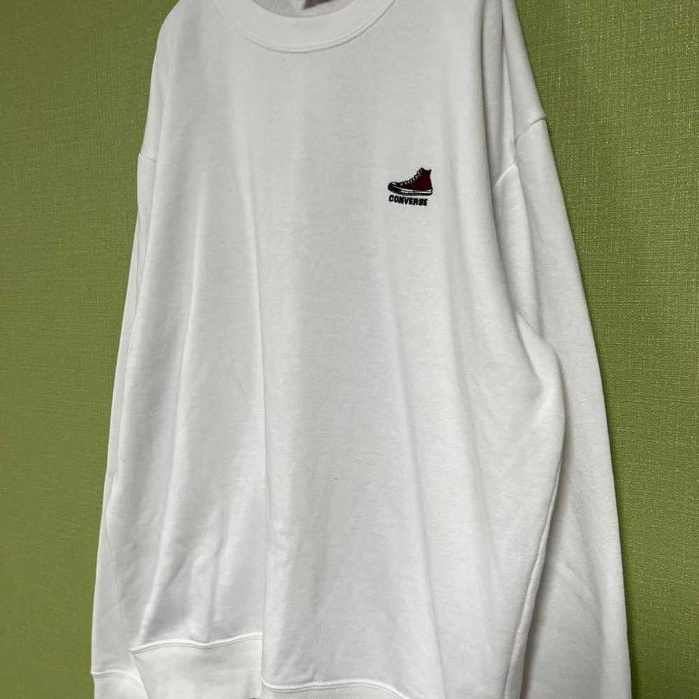 CONVERSE ALL STAR Sweat White XL Size - image 3