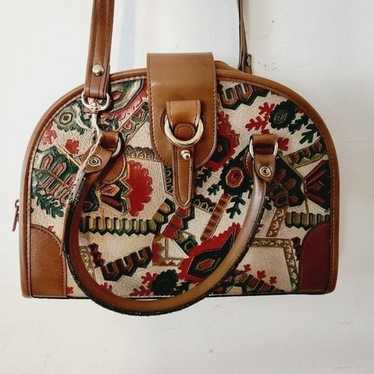 Vintage Korean Leather Crossbody Bag - image 1