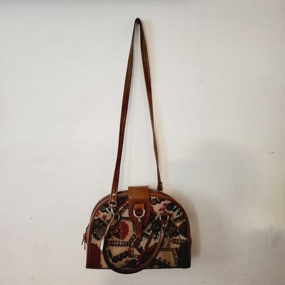 Vintage Korean Leather Crossbody Bag - image 4