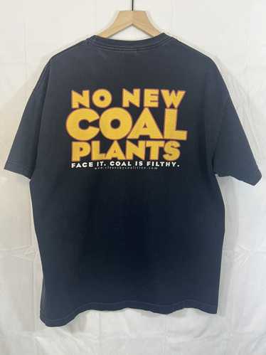 Custom × Vintage Faded Black NO NEW COAL PLANTS Di