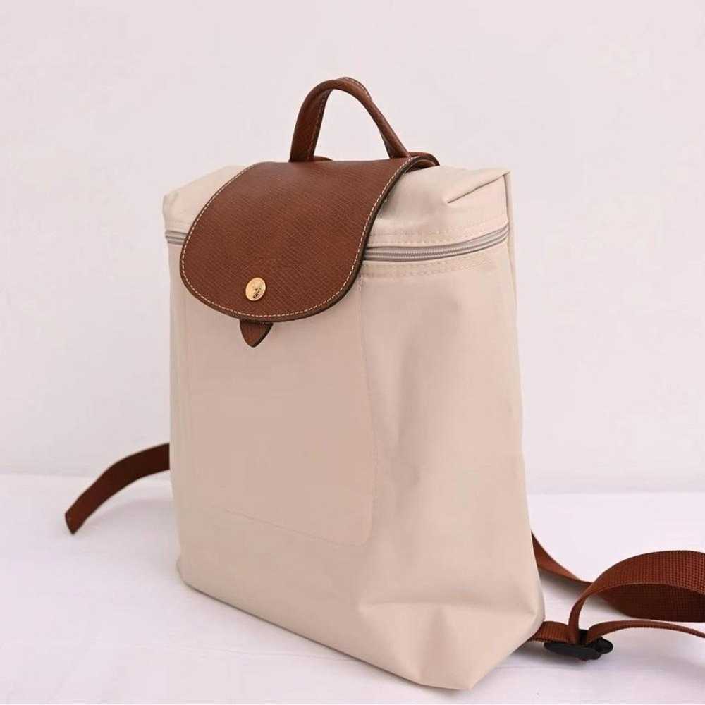 Longchamp foldable canvas backpack White - image 4