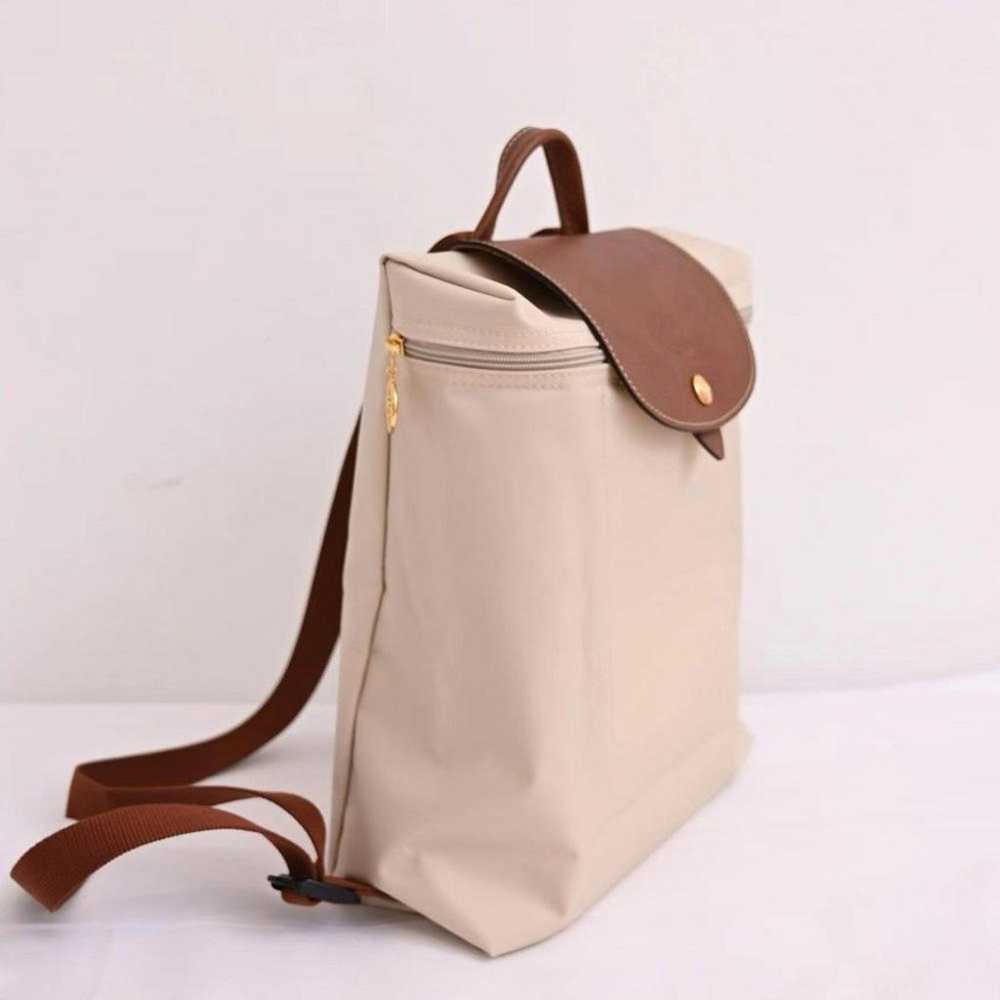 Longchamp foldable canvas backpack White - image 5