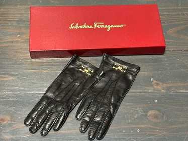 Salvatore Ferragamo リアルレザー手袋 7.5 グローブ - メンズ | Ferragamo