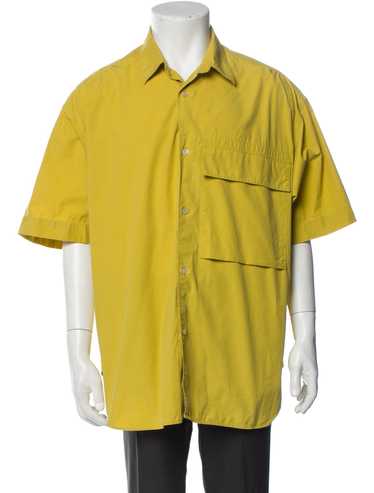 Studio Nicholson Shirt Yellow Point Collar Short … - image 1