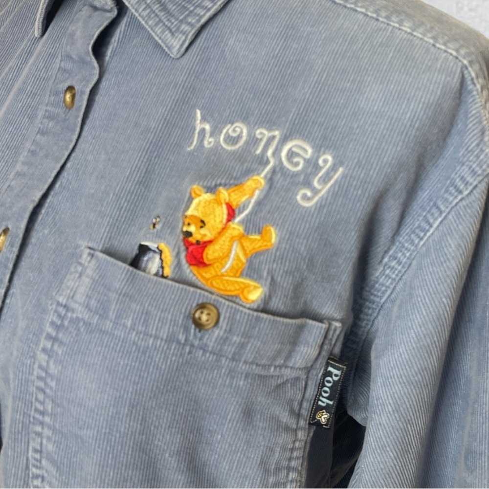 Vintage Disney Winnie The Pooh Embroidered Cordur… - image 3