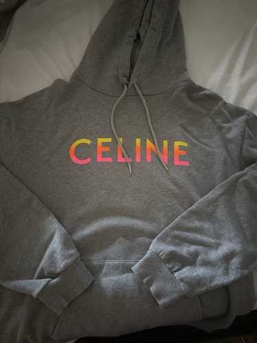 ◆CELINE◆ CELINE LOOSE SWEATSHIRT IN COTTON FLEECE CELINE LOOSE SWEATSHIRT IN COTTON FLEECE - NAVY/OFF WHITE