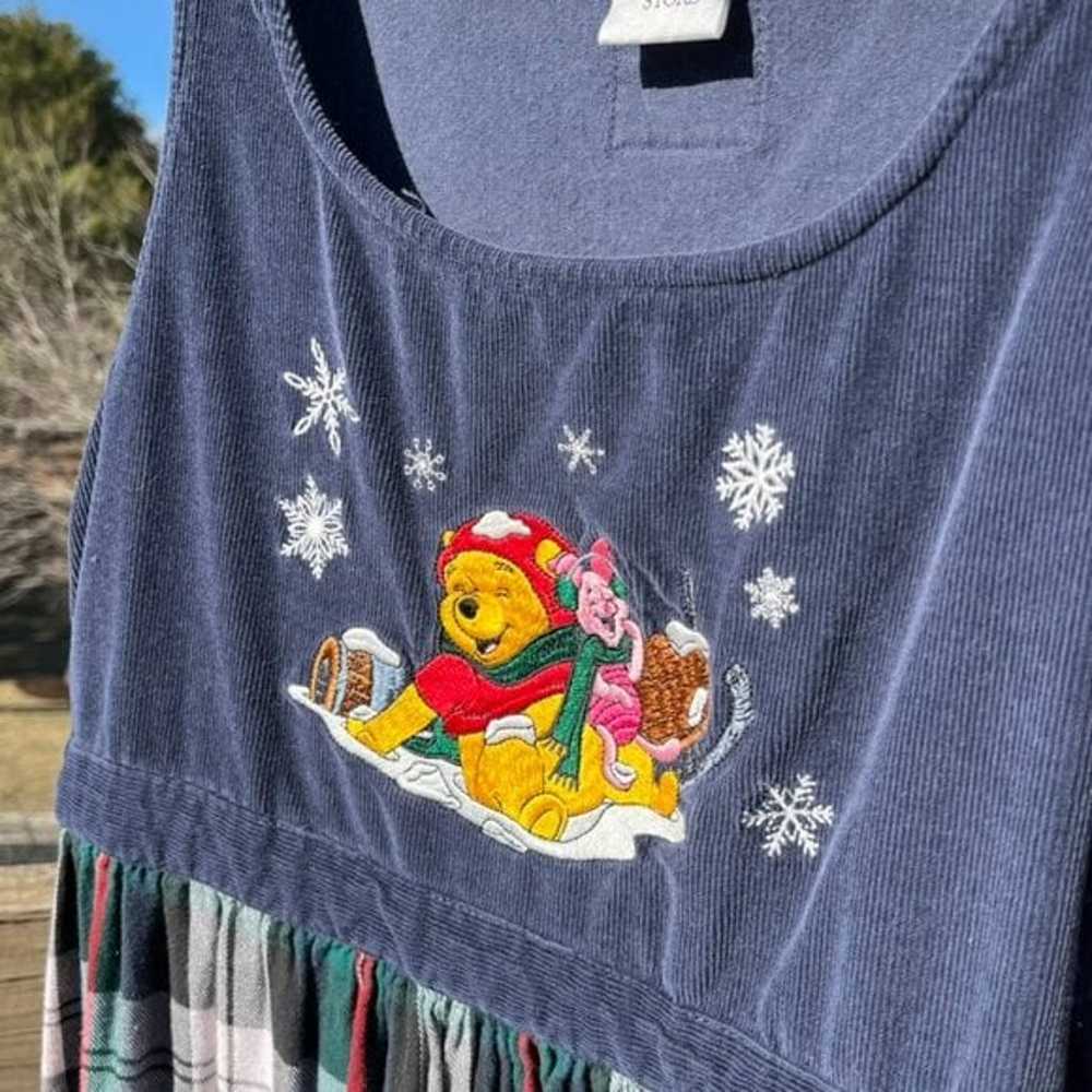 Vintage Disney Winnie The Pooh & Piglet Plaid Hol… - image 6