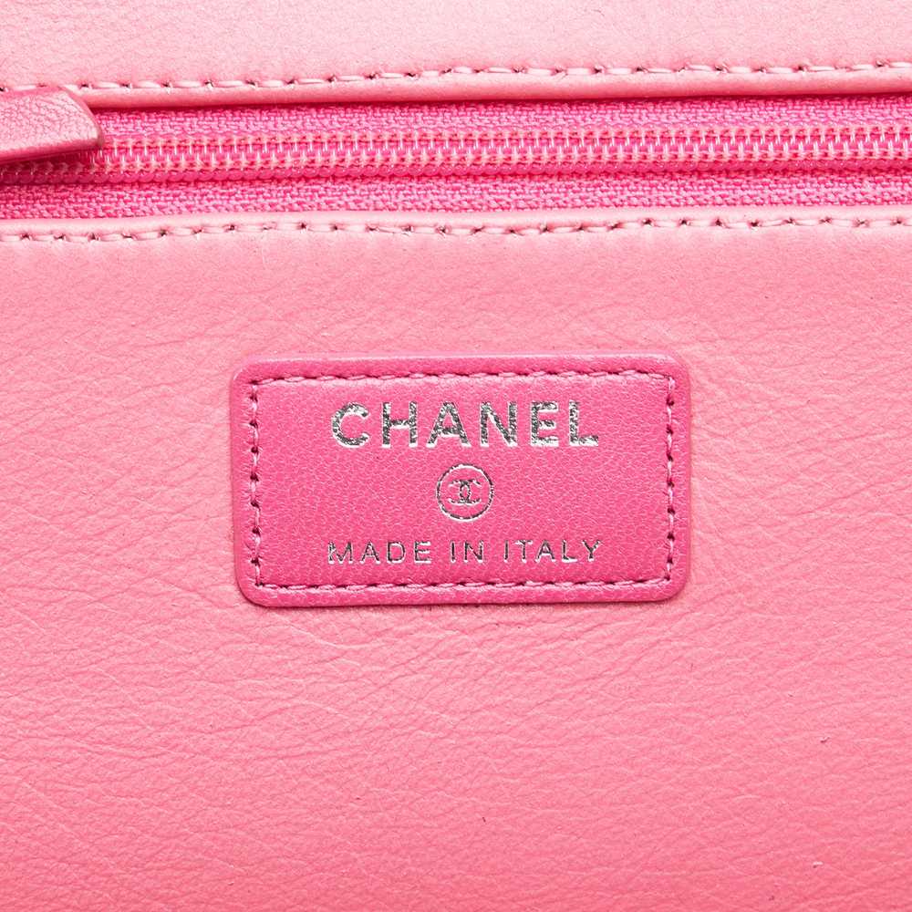 Blue Chanel CC Quilted Lambskin Wallet On Chain C… - image 7