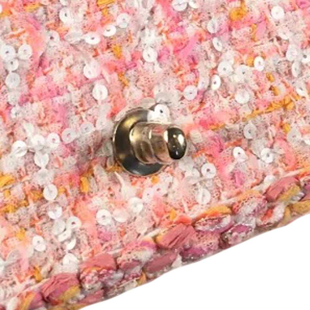 Pink Chanel Mini Classic Rectangular Tweed Flap B… - image 10