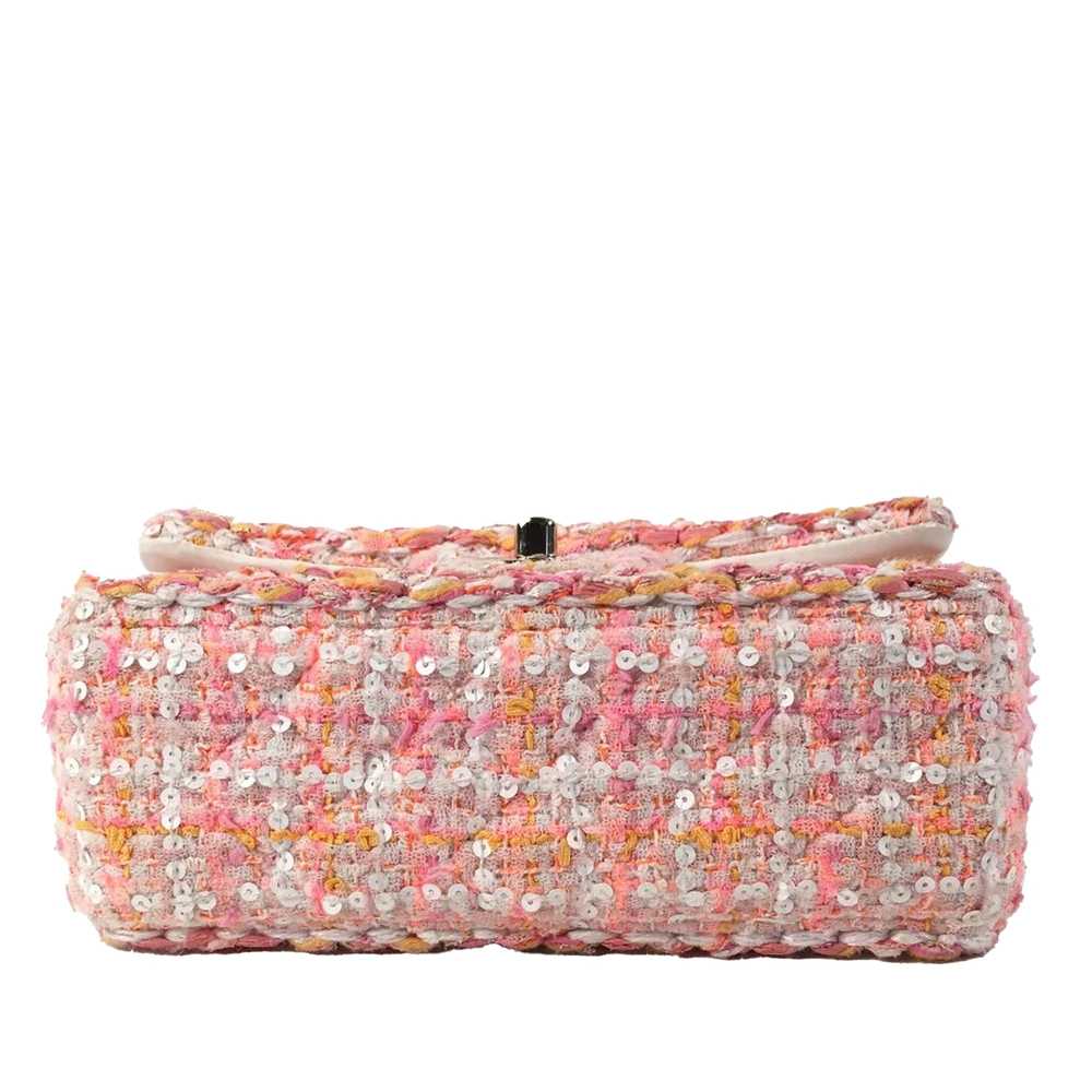 Pink Chanel Mini Classic Rectangular Tweed Flap B… - image 5