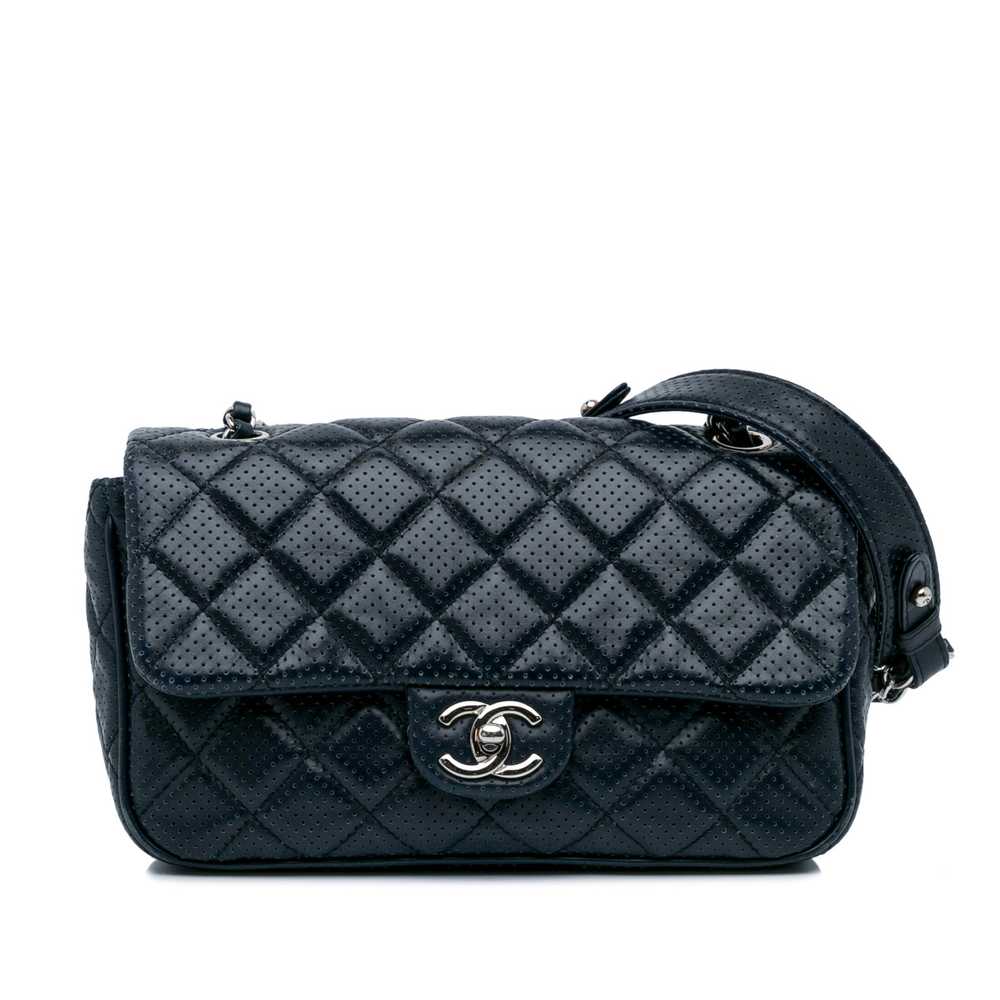 Blue Chanel Perforated Classic Mini Rectangular F… - image 1