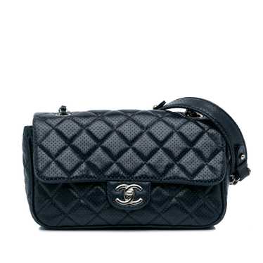 Blue Chanel Perforated Classic Mini Rectangular F… - image 1