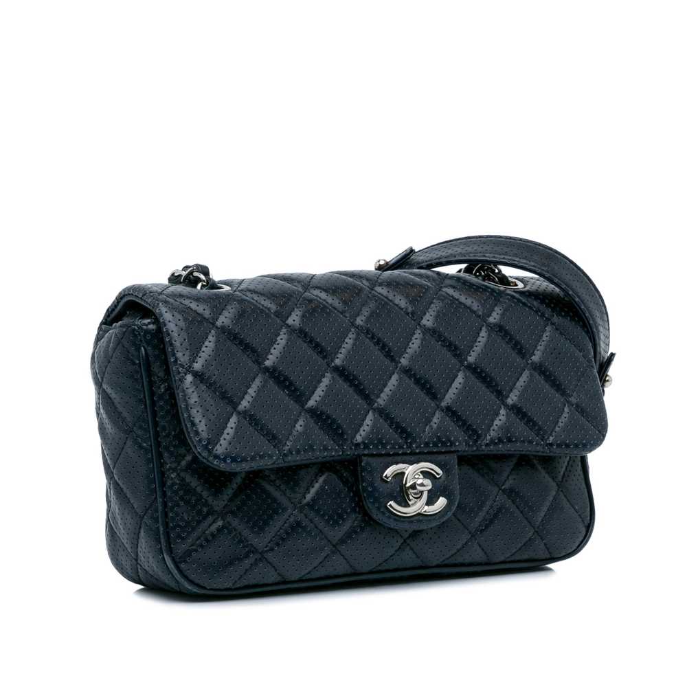Blue Chanel Perforated Classic Mini Rectangular F… - image 2