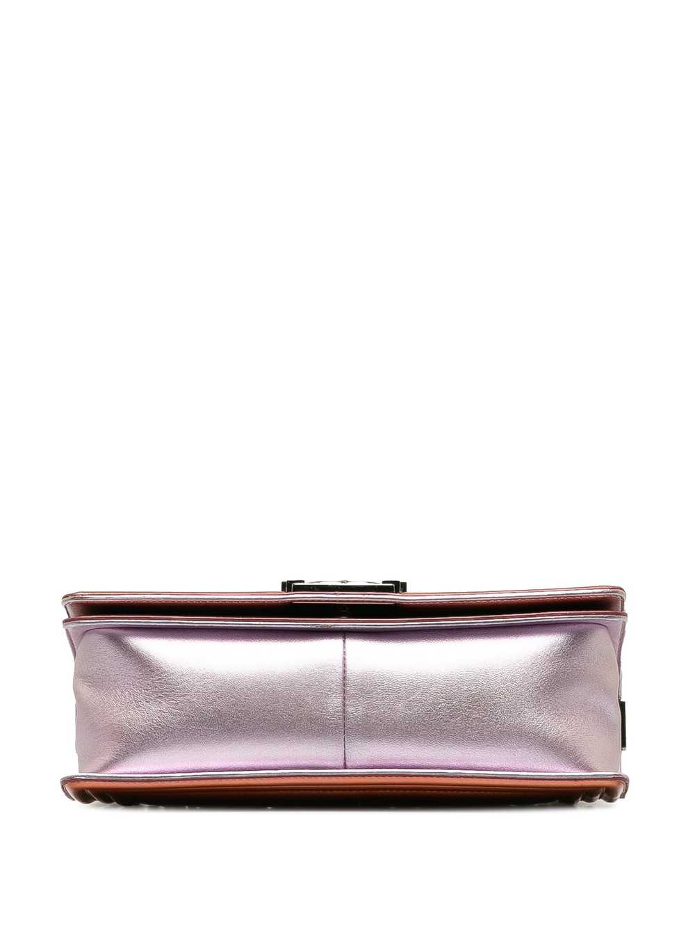 Brown Chanel Medium Patent Boy Flap Bag - image 4