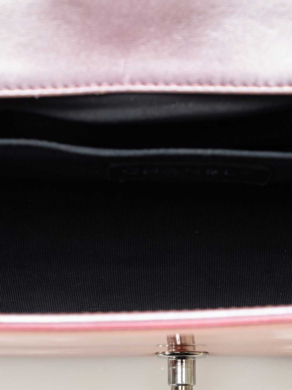 Brown Chanel Medium Patent Boy Flap Bag - image 5