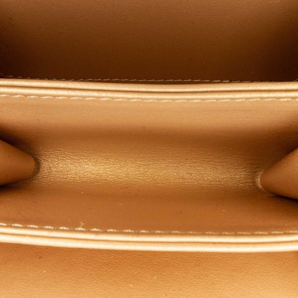 Gold Chanel CC Quilted Golden Plate Vanity Crossb… - image 6