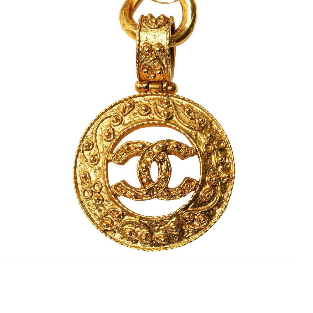 Gold Chanel Gold Plated CC Chain Belt - image 2