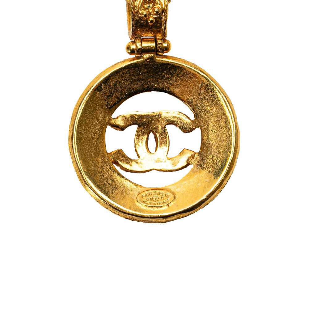 Gold Chanel Gold Plated CC Chain Belt - image 3