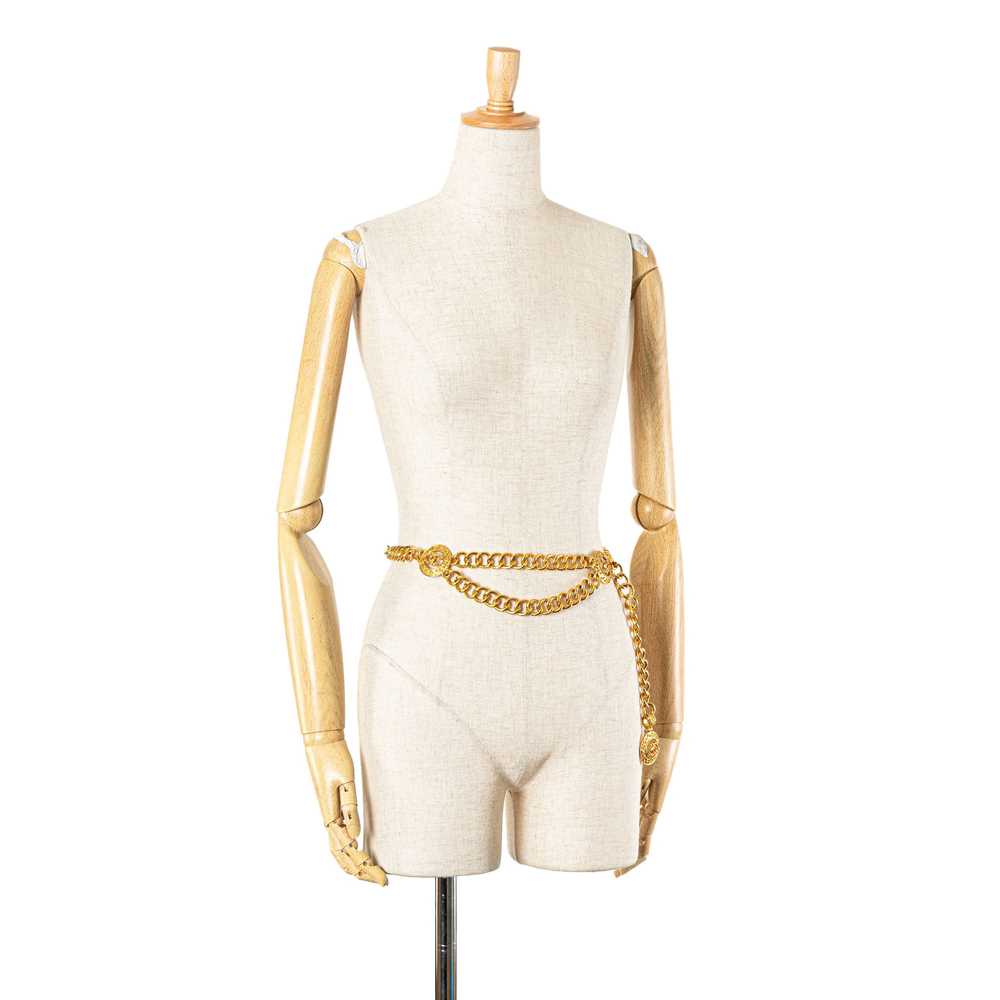 Gold Chanel Gold Plated CC Chain Belt - image 6