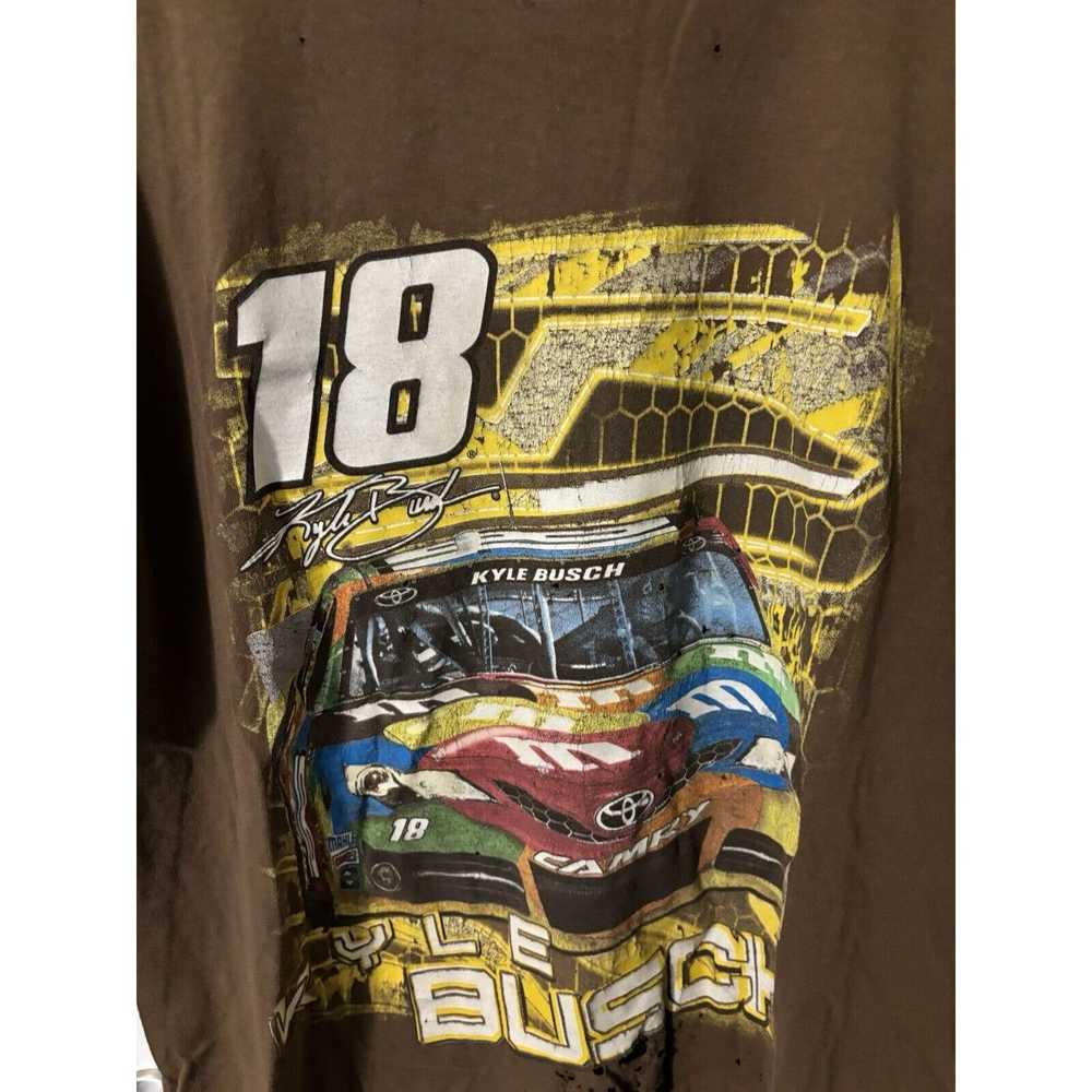 Other vintage #18 Kyle Busch XL faded M & Ms brow… - image 5