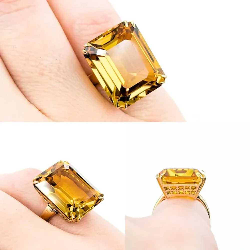 Lustrous Citrine Ring in 18k Yellow Gold - image 2