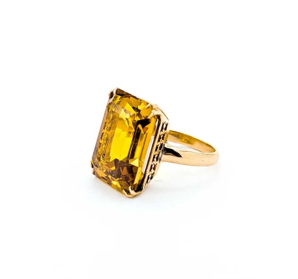 Lustrous Citrine Ring in 18k Yellow Gold - image 3