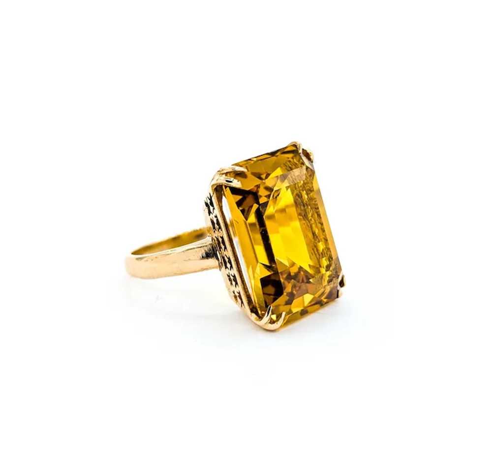 Lustrous Citrine Ring in 18k Yellow Gold - image 5