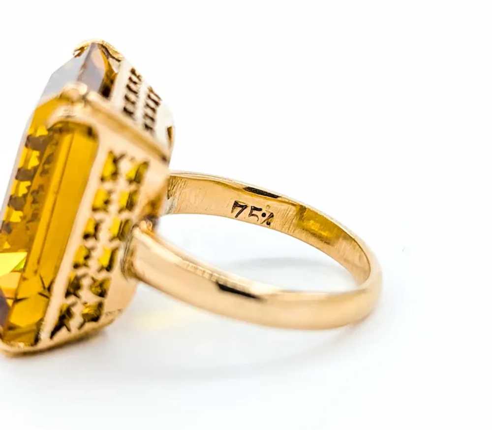 Lustrous Citrine Ring in 18k Yellow Gold - image 6