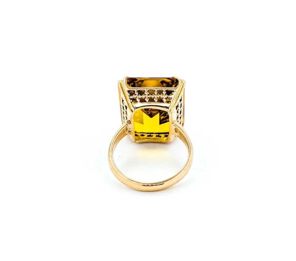 Lustrous Citrine Ring in 18k Yellow Gold - image 7