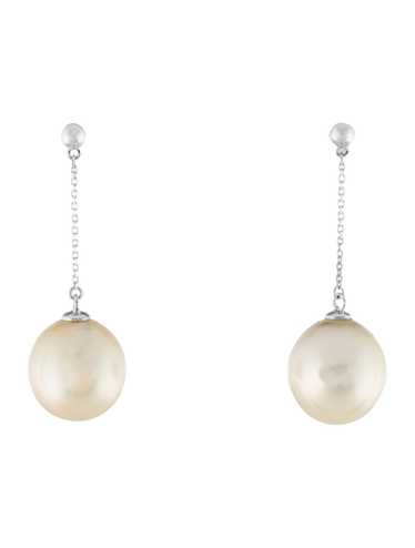 Earrings Rhodium-Plated 18K White Gold - image 1