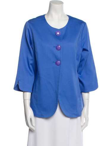 Bob Mackie Wearable Art Evening Jacket Blue Colla… - image 1