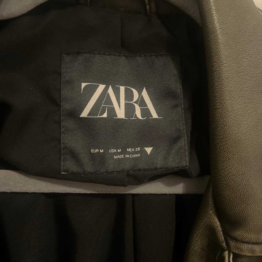 Zara Faux Leather Biker Jacket - image 3