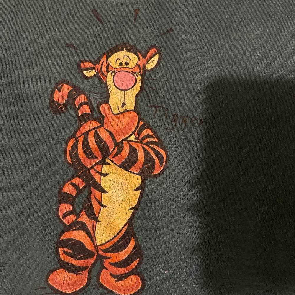 Vintage Green Winnie the Pooh Tigger crewneck swe… - image 2