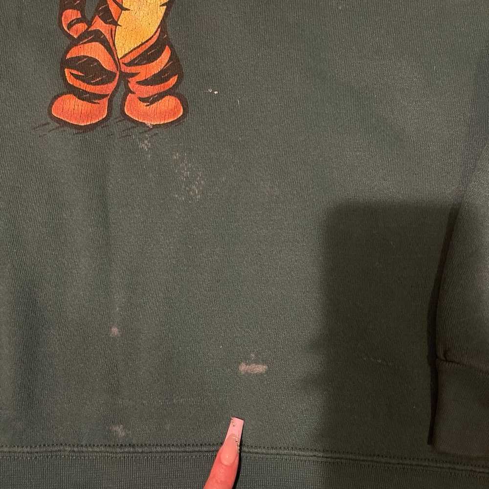Vintage Green Winnie the Pooh Tigger crewneck swe… - image 3