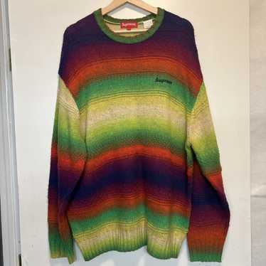 Supreme gradient stripe beanie/ - Gem