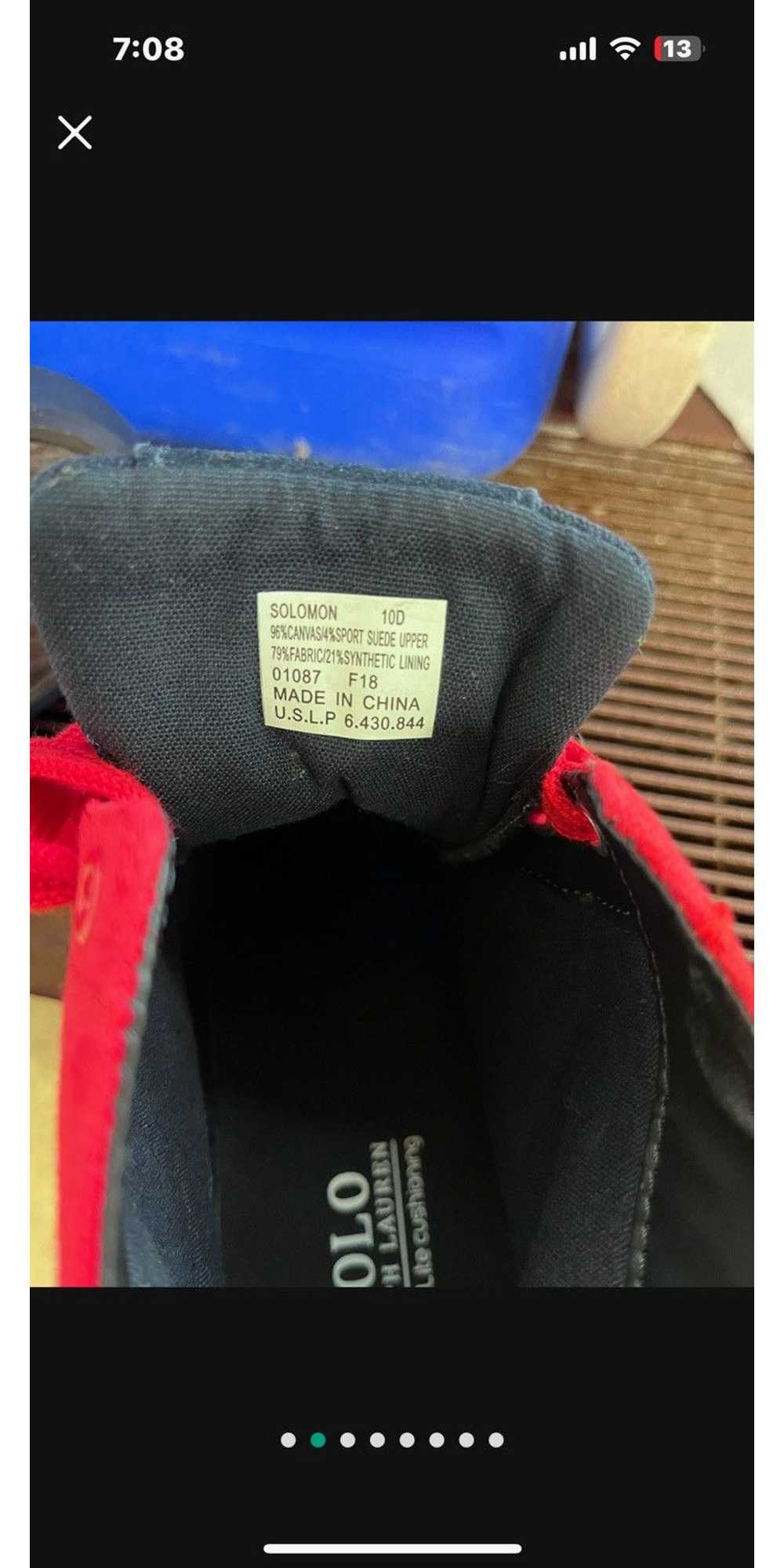 Polo Ralph Lauren Polo high top shoes red - image 2