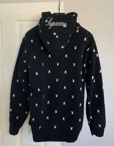 パーカー・フーディ SS17 SUPREME PLAYBOY HOODED SWEATSHIRTS BLACK S Buy Supreme x Playboy Hooded Sweatshirt 'Black' - SS17SW43