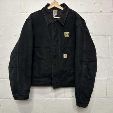 Carhartt J02 BLK ブラックジャケット 48 Vintage 90s Carhartt J02 BLK Black Arctic Quilt-Lined