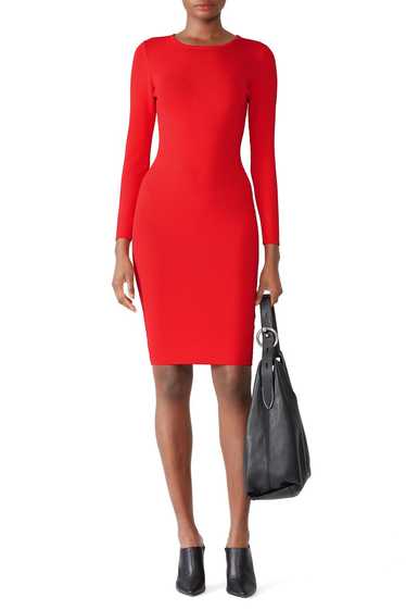 John + Jenn Red Gia Knit Sheath