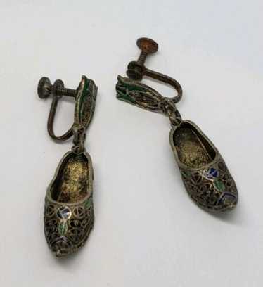 TOPAZIO ポルトガル トッパジオ 鳥ブローチ 銀細工 ヴィンテージ 七宝 Vintage topazio portugal enameled - Gem