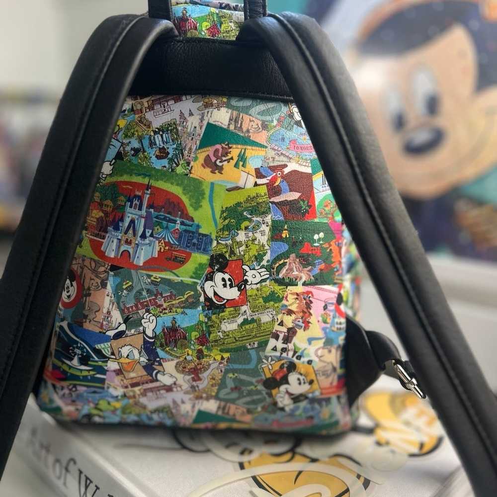 RARE EUC Disney Parks Collage Loungefly - image 2