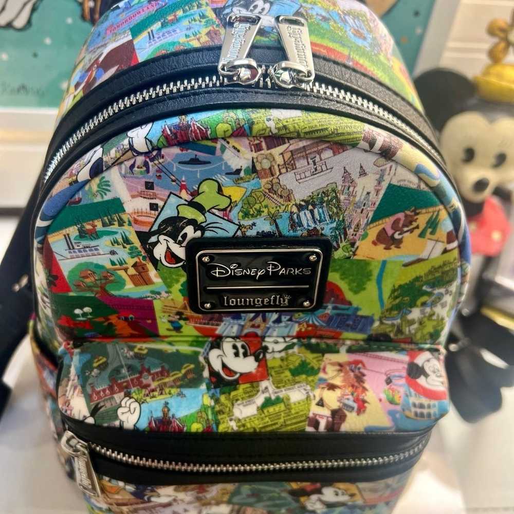RARE EUC Disney Parks Collage Loungefly - image 4