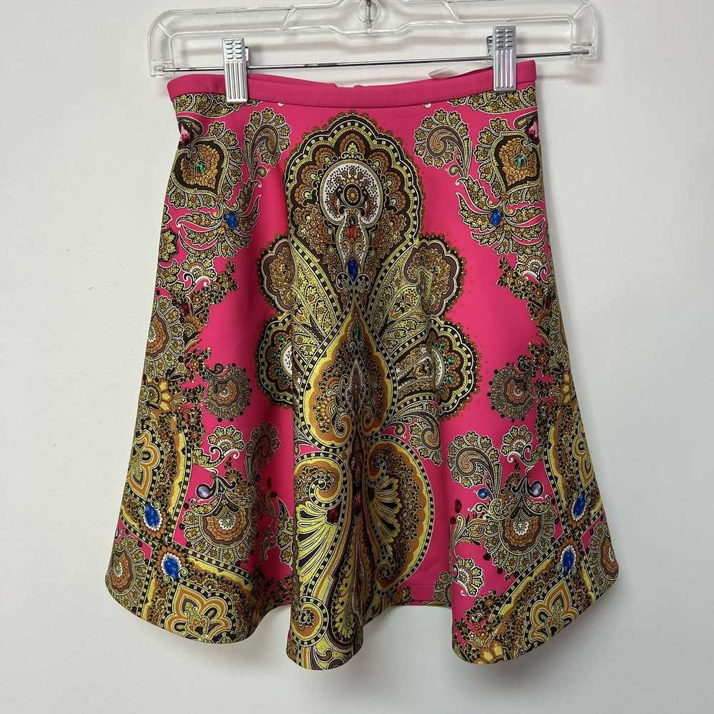 Ted Baker Ted Baker Pink Multicolor Paisley A-Lin… - image 2