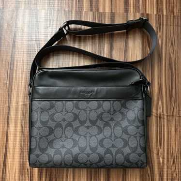 ☆COACH☆CHARLES CAMERA BAG IN SIGNATURE LEATHER Coach Charles Camera Crossbody Messenger Bag in Signature