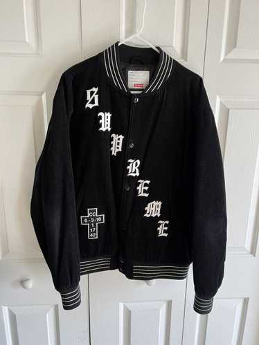 Supreme Supreme old english varsity jacket - Gem Supreme Supreme old english varsity jacket - Gem