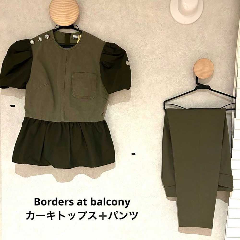 Borders at balcony khaki top and pants, size 36. - image 1